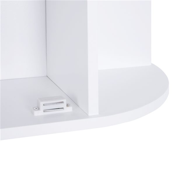 HomCom 25.98-in W x 24.8-in H x 6.69-in D White Bathroom Wall Cabinet