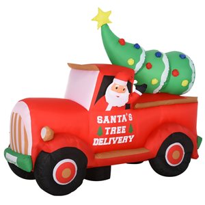Père Noël gonflable avec DEL par HomCom de 70,75 po