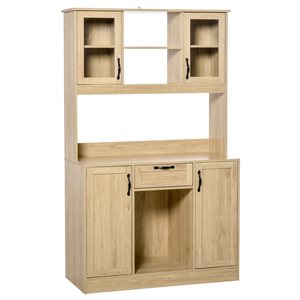 HomCom 41.73-in W Composite Wood Freestanding Kitchen Storage Cabinet