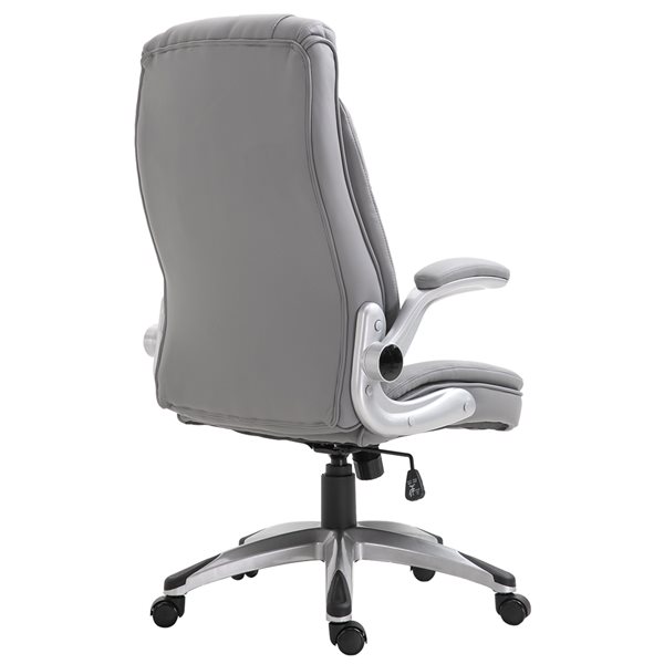 Vinsetto Light Grey Contemporary Adjustable Height Swivel Office Chair