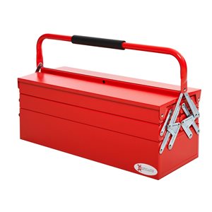 DURHAND 22.5-in 5-Tray Red Metal Tool Box