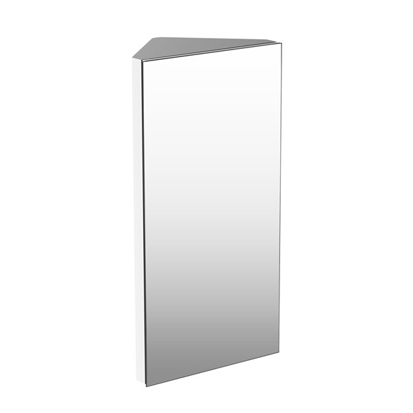 Armoire de salle de bains murale HomCom de 11,81 po l. x 23,62 po h. x 7,24 po p., argent