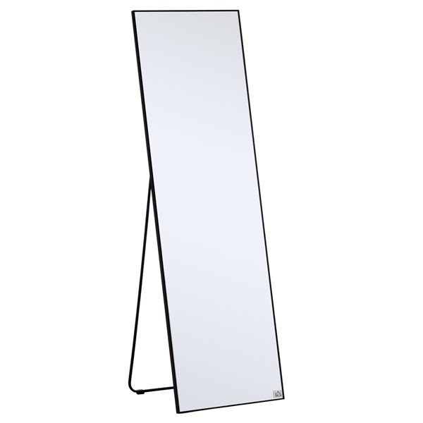 HomCom 20-in x 15-in Rectangle Framed Mirror with Adjustable Rod