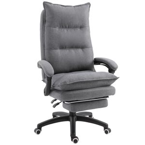 Vinsetto Contemporary Adjustable Height Swivel Grey Office Chair