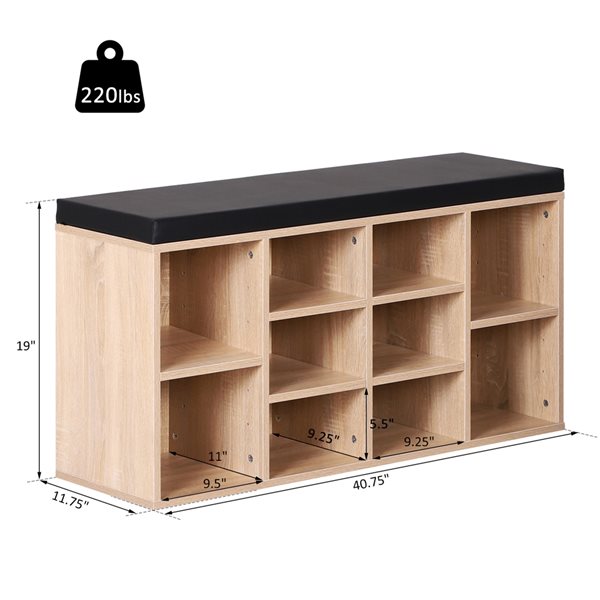 Lowes shoe storage bench sale