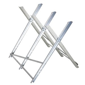 Durhand 32 3/4-in x 31-in Adjustable Foldable Steel Sawhorse