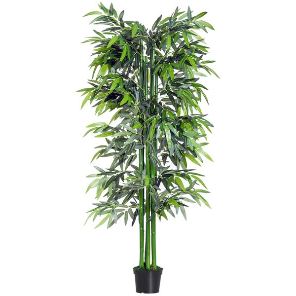 Outsunny 70-in Green Artificial Bamboo Tree