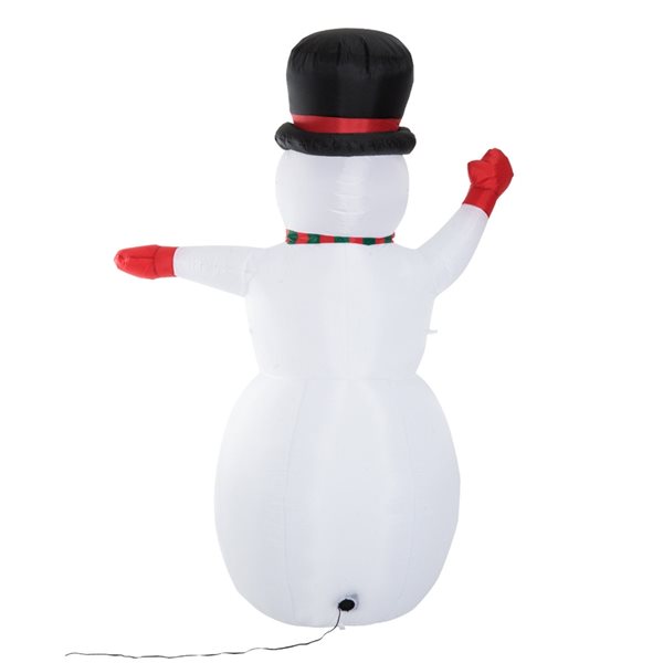 HomCom 94.5-in LED Christmas Snowman Inflatable