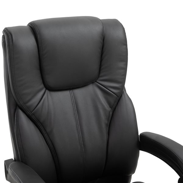 Vinsetto Black Adjustable Height Swivel Office Chair