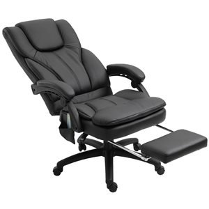 Vinsetto Black Adjustable Height Swivel Office Chair