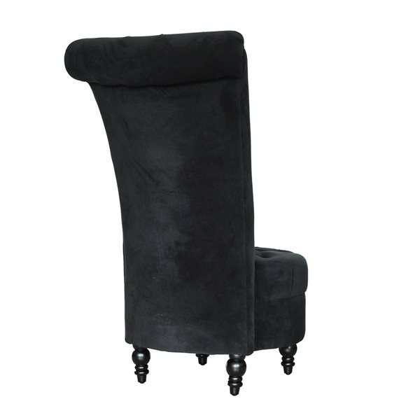 HOMCOM 45 Tufted High Back Velvet Accent Chair Living Room Soft