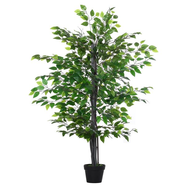 Outsunny 57-in Green Artificial Silk Tree
