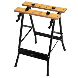 Durhand 23 3/4-in x 31-in MDF Foldable Workbench with Adjustable Pegs