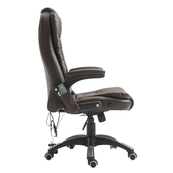 HOMCOM Office Chair Adjustable Heated Ergonomic Massage Swivel