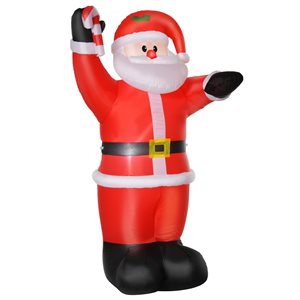 Père Noël gonflable avec DEL par HomCom de 94,5 po