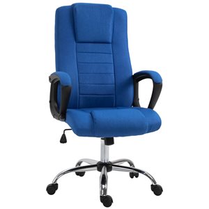 Vinsetto Blue Contemporary Adjustable Height Swivel Office Chair