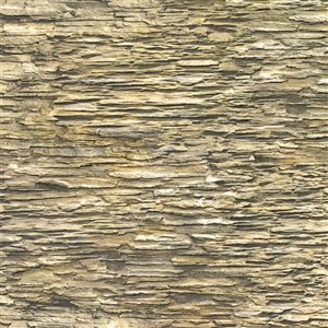 Dundee Deco Falkirk Renfrew Beige Faux Slate 3.1-ft x 2.1-ft PVC 3D Wall Panel - 10-Pack