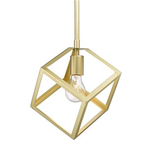 Golden Lighting Ingalls Matte Black Industrial Pendant Light