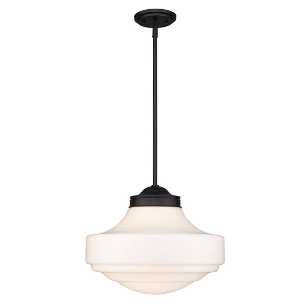 Luminaire suspendu moderne/contemporain Cheyanne par Golden Lighting, noir mat