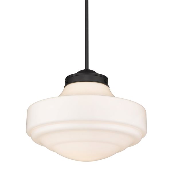 Luminaire suspendu moderne/contemporain Cheyanne par Golden Lighting, noir mat