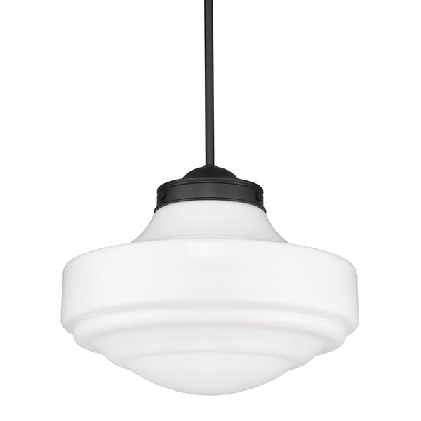 Luminaire suspendu moderne/contemporain Cheyanne par Golden Lighting, noir mat