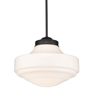 Luminaire suspendu moderne/contemporain Cheyanne par Golden Lighting, noir mat