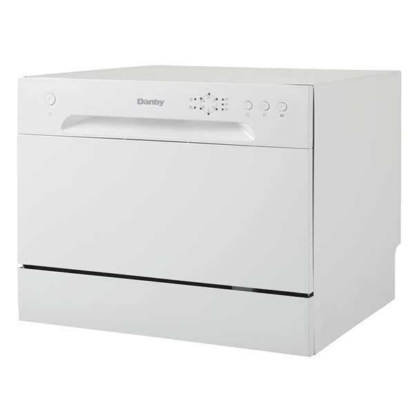 Danby 21.65-In 52 db White Portable Dishwasher Energy Star Certified
