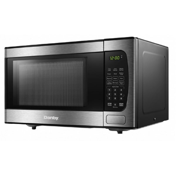Danby 0.9 ft³ 1350-watt Countertop Microwave with Convenience Cooking Controls- Stainless Steel