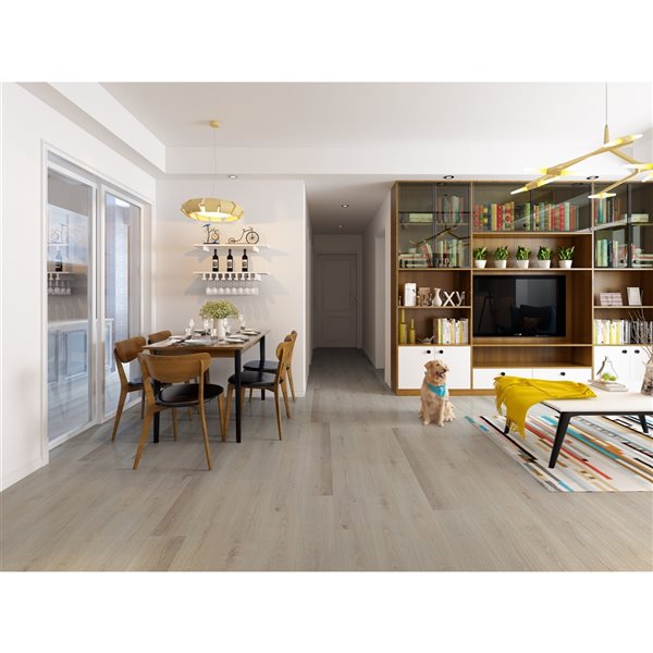 Home Inspired Floors 7-in x 48-in Lunar Locking Luxury Vinyl Plank Flooring - 10-Piece