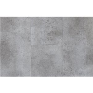 Carreaux de revêtement de sol en vinyle de luxe par Home Inspired Floors de 12 po x 24 po, gris météore, 9 mcx