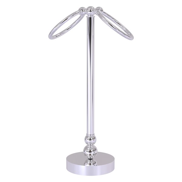 Allied Brass Bolero Polished Chrome Freestanding Countertop Towel Ring