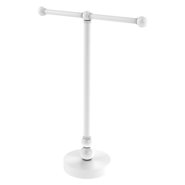Allied Brass Bolero Freestanding Countertop Towel Ring - Matte White
