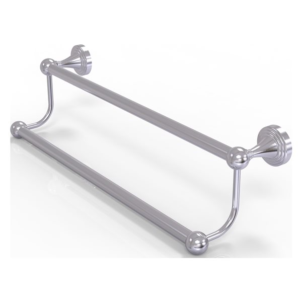 Allied Brass Sag Harbor 30-in Double Satin Chrome Wall Mount Double Towel Bar