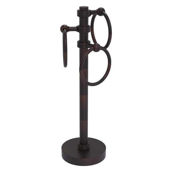 Allied Brass Freestanding Countertop 3 Towel Rings - Venetian Bronze