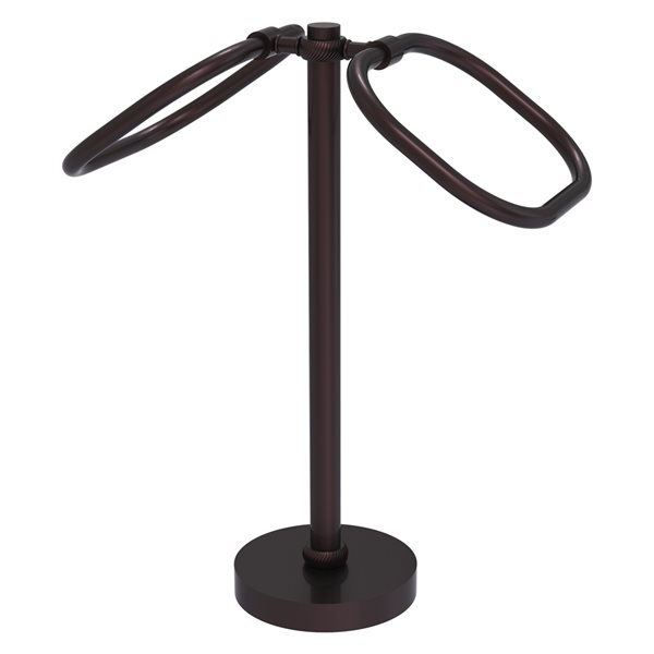 Allied Brass Antique Bronze Freestanding Floor Towel Ring