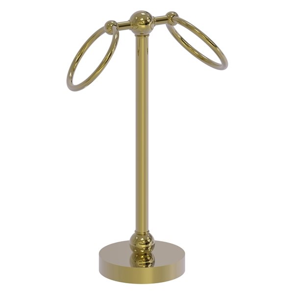 Allied Brass - Vanity Top 1 Ring Guest Towel Holder in Antique Brass 