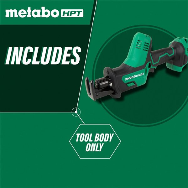 Metabo HPT 18 V Variable Speed Cordless Reciprocating Saw