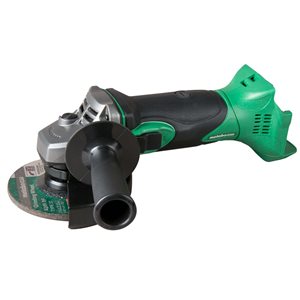 Meuleuse angulaire Metabo HPT de 4,5 po, 18 V MultiVolt, sans fil avec interrupteur à glissière