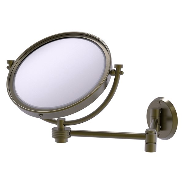 Allied Brass Antique Brass 18-in x 10-in Magnifying Double-Sided Wall Mount Vanity Mirror