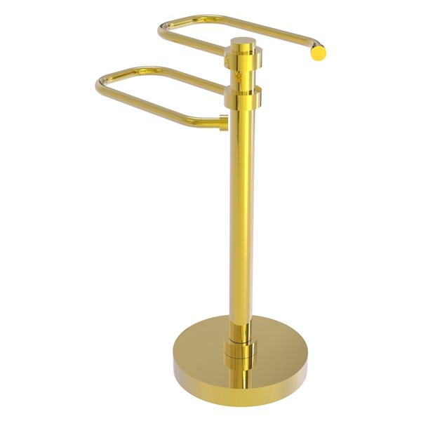 Allied Brass Freestanding Countertop Towel Ring - Polished Brass TS-15-PB