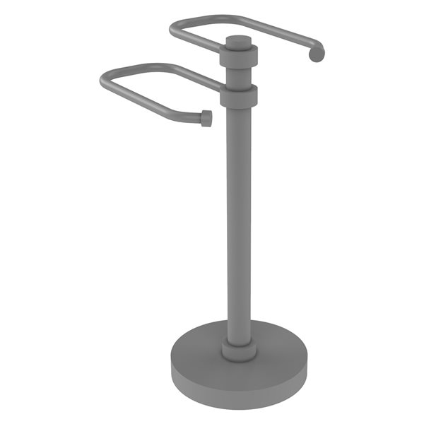 Allied Brass Freestanding Countertop Towel Ring - Matte Grey
