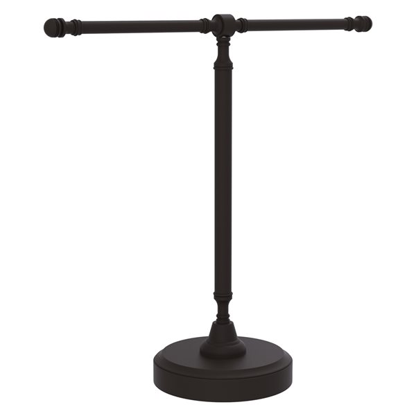 Allied Brass Retro Dot Oil-Rubbed Bronze Freestanding Countertop Towel Holder