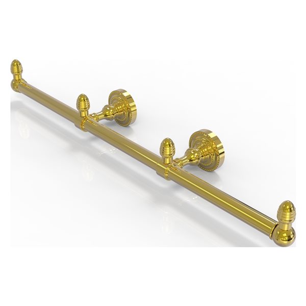 Allied Brass Dottingham 22-in Polished Brass Wall-Mounted Single Towel Bar