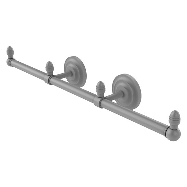 Allied Brass Que New 22-in Matte Grey Wall-Mounted Single Towel Bar