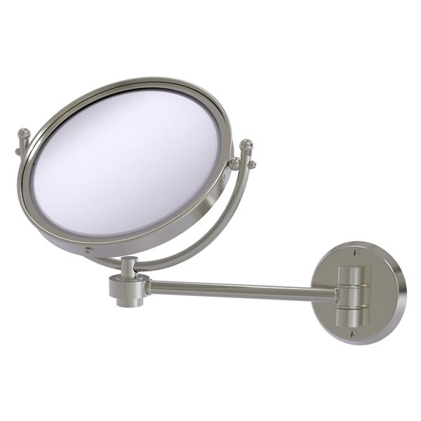 Allied Brass 11-in x 10-in Satin Nickel Double-Sided Magnifying Wall ...