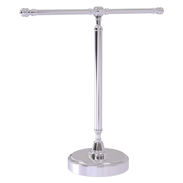 Allied Brass Retro Wave Polished Chrome Freestanding Countertop Towel Holder  RWM-2-PC