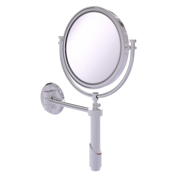 Allied Brass Tribecca 8-in x 15-in Polished Brass Double-Sided Magnifying Countertop Vanity Mirror Allied Brass Tribecca 8-in x 15-in Polished Brass Double-Sided Magnifying Countertop Vanity Mirror