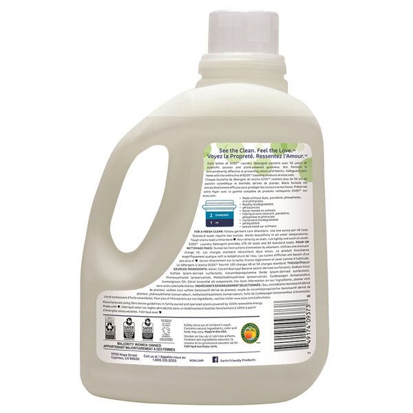 Ecos 503 L Lemongrass Hypoallergenic Laundry Detergent 2 Pack