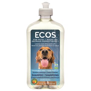 ECOS 502-ml Dog and Cat Hypoallergenic Fragrance Free Conditioning Shampoo - 4-Pack