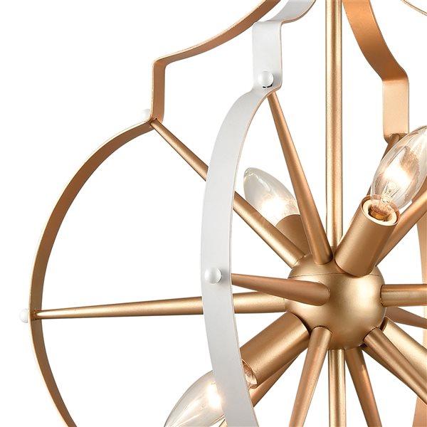 Westmore by ELK Loughton 4-Light Gold Modern/Contemporary Chandelier